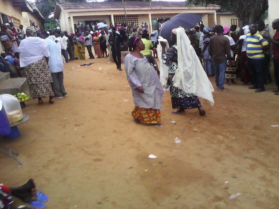 Les électeurs de l'établissement scolaire "Adiopodoumé" au quartier "Kilomètre 17"